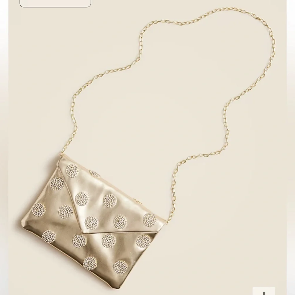 J crew Girls' embellished faux-leather envelope clutch